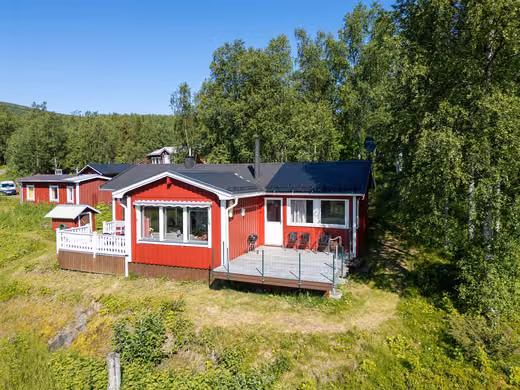 Haus am Laisan mit Fjällblick