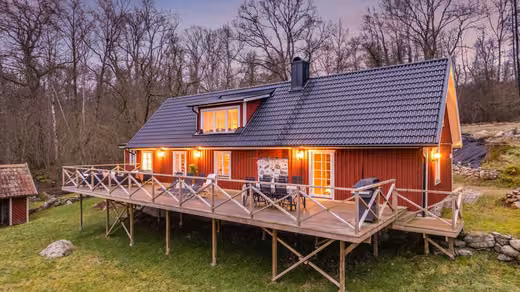 Alte Villa mit Wald und Feldern bei Vinslöv